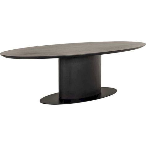 Table à manger Gordon 240 bois foncé - Noir intense (1/5)