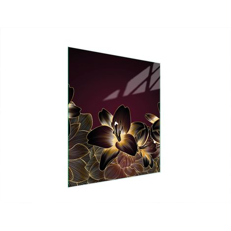 TABLA DE CORTAR DE VIDRIO 45x52 ORQUÍDEA (1/5)