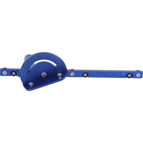 Système de guide d'onglet précis en alliage d'aluminium avec tige de poussée pour scie circulaire de table, idéal pour le travail du bois. (1/5)
