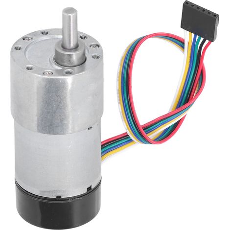 Motoréducteur métallique à codeur magnétique JGB37-3530 12V DC engrenage réducteur fort couple 30 tr/min (1/5)