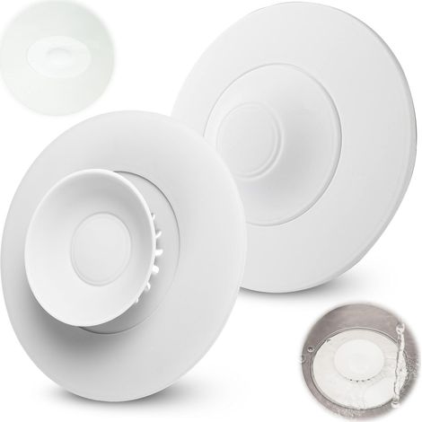 Bouchon D Évier En Silicone - Universel Pour Baignoire Douche Évier Cuisine - Joint Étanche Par Vide - 10 8 Cm - Lot De 2 (1/5)