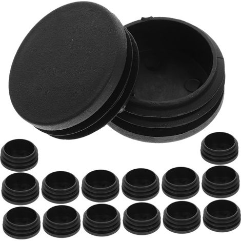 Embouts de tubes ronds en ABS 45 mm lot 16 conception filetée (1/5)