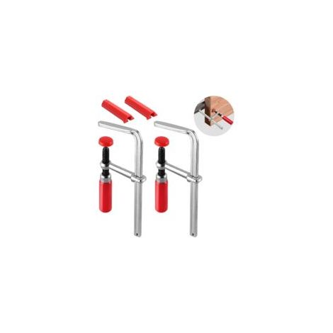 Houhence – Morsetto per guida in 2 pezzi – Apertura 160 mm – Forza di serraggio 220 kg – Compatibile con sistemi di guide per seghe – Crezuo