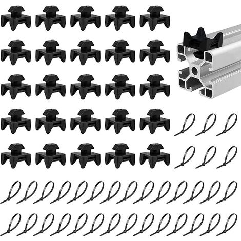 Support de Câble Clips Cable Electrique Bornes à Rainure (1/5)