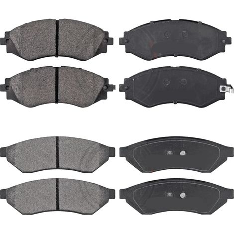 KIT PASTIGLIE FRENO ANTERIORI E POSTERIORI compatibile con CHEVROLET EPICA / PASTIGLIE FRENANTI AUTO OEM FDB1969 FDB4304,FDB1986 FDB4305 / SOSTITUZIONE DIRETTA / BASSA POLVERE / SILENZIOSO