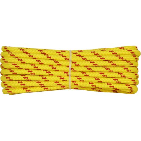 006006282 Treccia corit gialla, 10 mm - 10 mt, Corda intrecciata multiuso resistente ai raggi U.V. e all'abrasione, per attività all'aperto, giardino, mare, guinzagli e fai da te, rottura 1.050 kg (1/5)