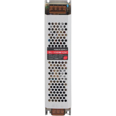 Driver LED étanche CTN 150W 12V – Transformateur éclairage AC190-240V – Pour ruban LED, projecteurs et enseigne (1/5)