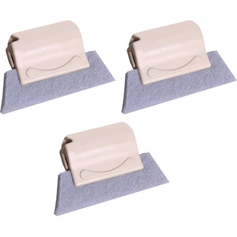 Brosse Pour Rainures De Fenêtre - Poignée Abs Antidérapante - Tête Éponge Détachable - Idéal Pour Joints De Porte Vitree Et Fentes Difficiles D'Accès - Lot De 1 (1/5)