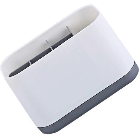 Zahnbürstenhalter, Badezimmer-kompatible Aufbewahrungsbox für optimale Organisation (Grau / 18 12 9,8 cm) (1/5)