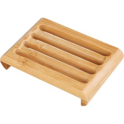 Handmade Natural Bamboo Soap Dish, Bathroom Soap Holder with Drainage Hole, Hygienic Soap Storage, Plastic-Free & Antibacterial, for Bathrooms (1/5)