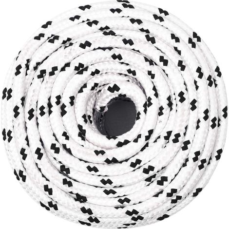 vidaXL Cuerda multiusos 10 mm 25 m Blanco Poliéster 1300 kg Carga máx. (1/2)
