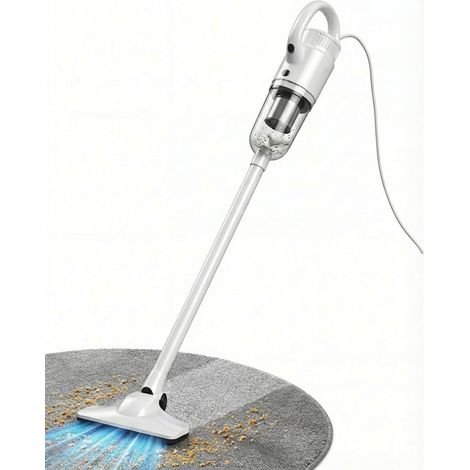 Aspirateur Filaire 2-en-1 Léger, Aspirateur à Main et Balai avec Aspiration Puissante, Filtre Lavable et Grand Réservoir à Poussière, Idéal pour Le Salon et Les Espaces du Quotidien Warm White (1/5)
