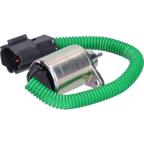 Électrovanne d'arrêt carburant pour excavatrice, arrêt moteur, accessoire DC24V, TOSD-03-016, coupure flamme, pièce détachée compatible. (1/5)