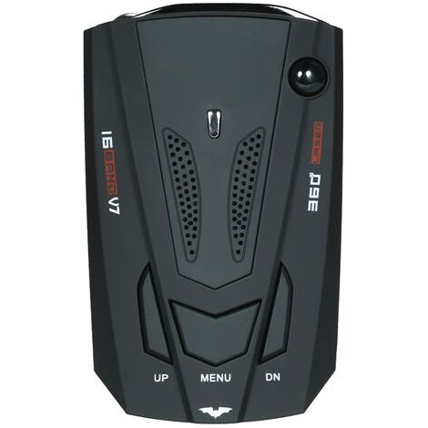Detector de radar para coche con pantalla LED de 360 grados y 16 bandas, antirradar policial, alerta de velocidad por voz.