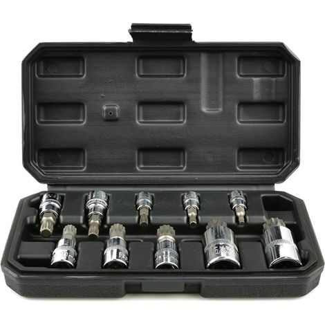 SET BUSSOLE MILLERIGHE 10PZ ATTACCO 1/4"-3/8"-1/2" INSERTO M4-M18 GEKO G13551 (1/4)