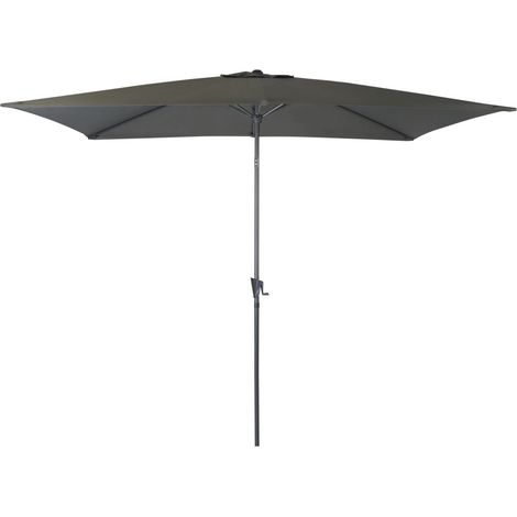 OMBRELLONE RETTANGOLARE 3X2 GRIGIO ARREDO GIARDINO ESTERNO