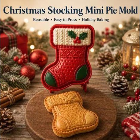 New Christmas Mini Pie Mold Collection - Christmas Stocking Pie Mold