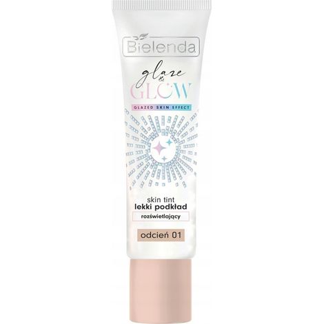 Base de maquillaje iluminadora para rostro BIELENDA Glaze & Glow, n.º 01 30 g