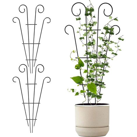 3 Pièces Treillis De Plantes Grimpantes, Treillis pour Plantes Grimpantes Extérieures, Treillis pour Plantes Grimpantes, Treillis De Plante Intérieure, Treillis De Jardin pour Plantes D'Intérieur (1/5)