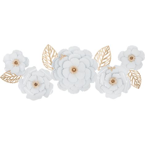 IRON WALL PANEL WHITE DECOR 158X9X60 (1/5)