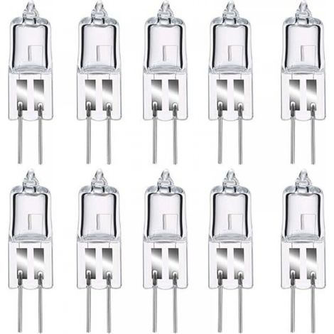 Lot de 8 Ampoule Halogene G4, Ampoule G4 Blanc Chaud 12V 20W, 2800K, 240LM, Intensité Variable G4, Lampe à Capsule Transparente pour Puck Light, lustre– Pas de scintillement (1/5)