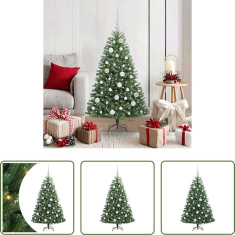 Weihnachtsbaum LED - Künstlicher klappbarer Weihnachtsbaum mit 150 LEDs Grün 120 cm (1/5)