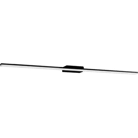 Applique led redo group barrio led 4000k 3477lm ip44 120cm lampada parete monoemissione bagno specchio, finitura metallo nero