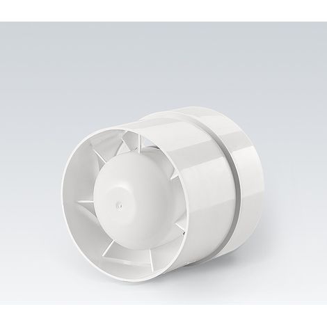 1 PCS Ventilateur Extracteur d'air, économique 100mm, 12W/130m³, extracteur axial conduit en ligne : salle de bain, cuisine, cave (1/5)