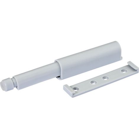 cricchetto a cannone in nylon grigio chiaro mm 74 cerniera con testina paracolpo (1/2)