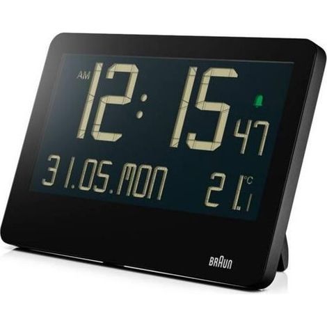 Braun BC 14 Orologio al Quarzo da Parete Digitale Nero (1/2)