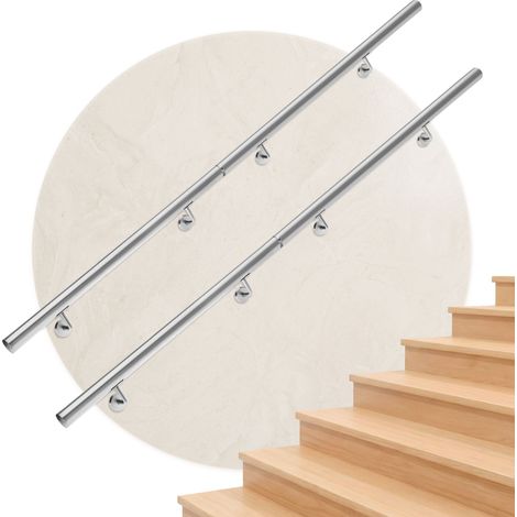 Pasamanos de acero inoxidable Baranda Escalera Pasamanos de pared Barandilla Asa 80-600cm 400cm
