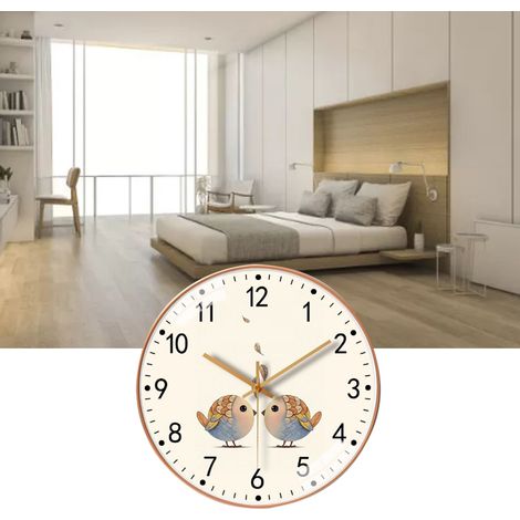Horloge Murale Sans Bruit [8in] Minimaliste Design Quartz Simple Décor Chambre Salon Moderne Non-Ticking 
Theodorclocking 20cm Plastique Résistant avec Mouvement Silencieux et Alimentation par Batteri (1/5)