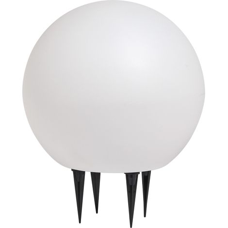 LEDVANCE ENDURA HYBRID BALL Applique extérieure hybride, 2W, 180lm, lumière blanc chaud, 3000K, blanc, plastique, IP44 & IP67, solaire et réseau. (1/5)