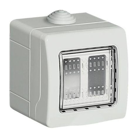 Bticino s25502e custodia per esterno bianco 2 moduli - bticino