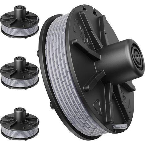 Bobine Rechange pour Coupe Bordure,4 Pièces Φ1.6mm 6.2m 5307-20 Bobine Nylon Alimentation Automatique,Bobine pour Débroussailleuse Gardena EasyCut ComfortCut PowerCut SmallCut (1/4)