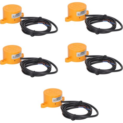 5PCS Interrupteur de Proximité Cylindrique NPN Normalement Ouvert Capteur de Distance 6‑36VDC 300mA (1/5)