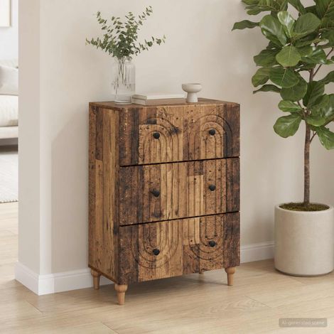 vidaXL Armoire à tiroirs Bois ancien 66 x 34,5 x 90 cm (1/5)