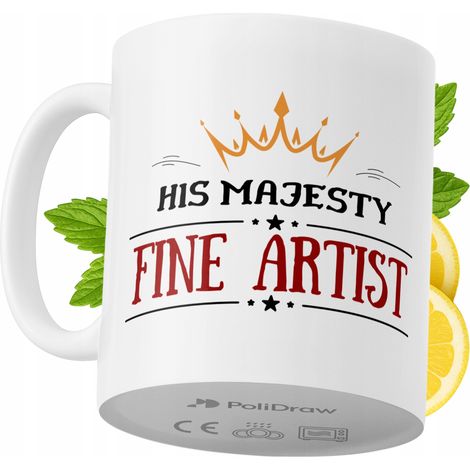 Lustiger Kaffee- oder Teebecher mit witzigem Textdesign für Künstler – ideal für Geburtstage, Namenstage, Feiertage und besondere Anlässe. Hochwertiger Becher für Zuhause, Büro und Arbeit. Farbe: Weiß