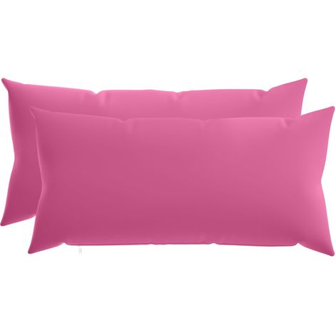 Lot de 2 coussins décoratifs HEERLEN - 40 × 70 cm - rose - polyester (1/5)