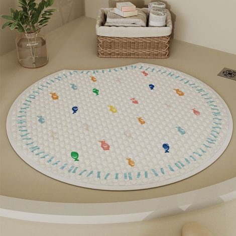55 x 55 cm große rutschfeste Badematte für Badewanne und Dusche. Rutschfestes Fußmassagegerät