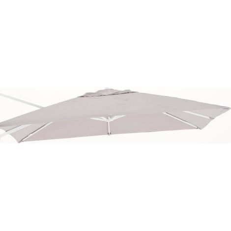 Telo di Ricambio per Ombrellone Senso 3x3 Grigio