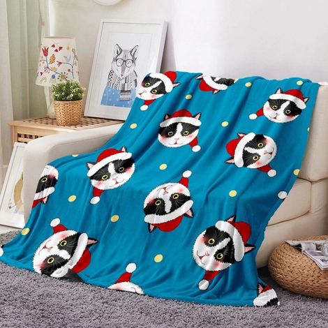 Couverture De Noël - Flanelle Microfibre Douce - 100 x 130 cm - Pour Canapé Lit Fauteuil - Intérieur Extérieur - 1 Pièce (1/5)