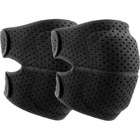 Lot de 2 Genouillères pour Femmes et Hommes, Genouillères de Danse Douces avec Bandes Réglables – Également pour Volleyball, Lutte et Snowboard, Protecteurs de Genoux Souples pour Travail (Noir, Taill (1/5)