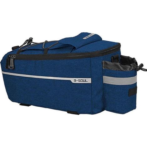 Sacoche de selle pour vélo, porte-bagages, sacoche arrière, rangement pour siège arrière-blue (1/4)