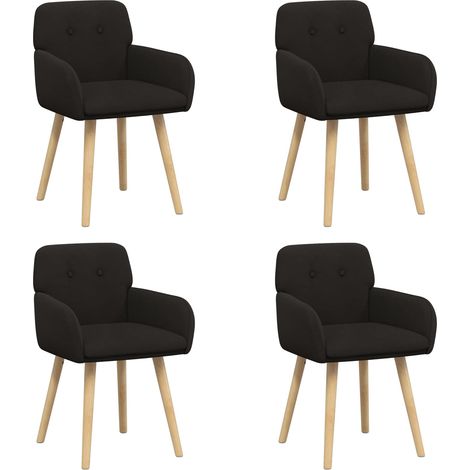 Esszimmerstühle 4 pcs Bouclé Schwarz 59 x 57 x 85 cm vidaXL (1/5)