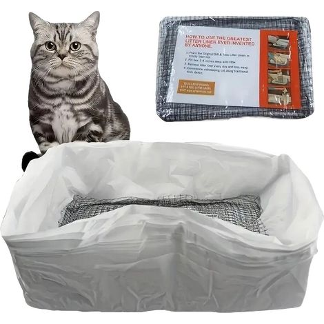 Inserto para bandeja de arena de gato, malla de limpieza de arena, 10 piezas