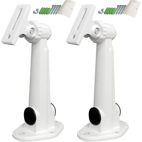 Support Mural Camera 360 Degrés 2Pcs Réglable mur Support Plafond Support Ajustable Universel Aluminium Support pour Caméra de Vidéosurveillance de Sécurité Accessoire pour CCTV Caméra (1/5)