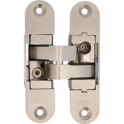 charnières Charnière Invisible de Porte en Bois d'intérieur Porte battante à 180 degrés charnière dissimulée en Croix cachée réglable 3D matériel ( Right) (1/5)