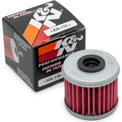 Powersports Filtre à Huile - Cartouche 40x35mm compatible avec Honda, Polaris, Husqvarna, HM Moto (KN-116) (1/5)