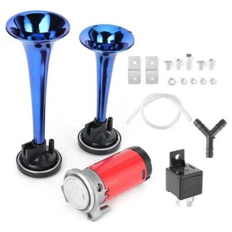 12V 178dB Doppelhorn mit Kompressor für Auto, Motorrad, Boot, LKW (1/5)